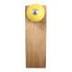 2 Pieces Yellow Round Ceramic Wooden Door Stopper